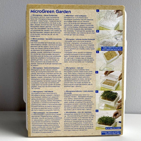 Zestaw do uprawy mikrolistków MicroGreen + 4 wkłady