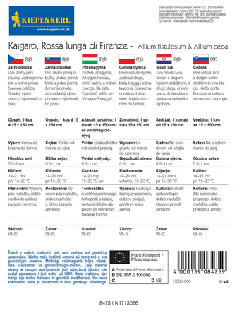 Cebula dymka Kaigaro ,,Rossa lunga di Firenze‘’ – Kiepenkerl
