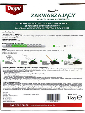 Nawóz do iglaków zakwaszający z mikroelementami 1 kg