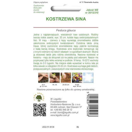 Kostrzewa sina – srebrzystoniebieska – 0,2 g Legutko