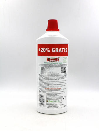 Biohumus Extra Truskawka Poziomka 1 l + 20% Gratis
