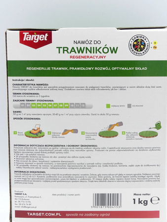 Nawóz do trawników regeneracyjny z mikroelementami 1 kg
