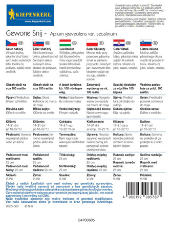 Seler liściasty ,,Gewone Snij’’- Kiepenkerl