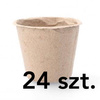 Komplet Doniczek Torfowych 24 szt 80x80 mm