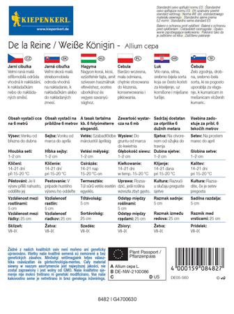 Cebula De la Reine ,,Weiße Königin ‘’ – Kiepenkerl