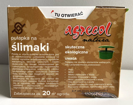 Pułapka na ślimaki 1 szt. Agrecol