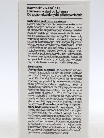 Korzonek Z 30 ml ukorzeniacz do roślin zielonych