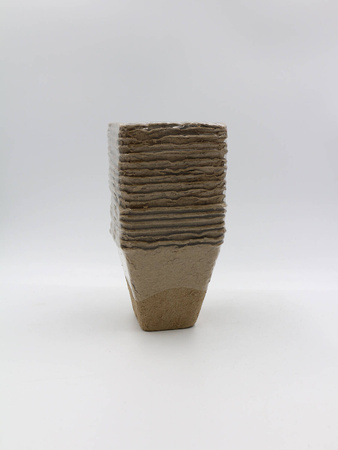 Doniczki torfowe – kwadrat 8x8 cm – 18 szt.