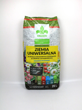 Ziemia Uniwersalna Bez Torfu Terra Preta 20 l - Kronen