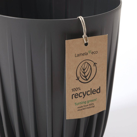 Doniczka Mira Eco Recycled 250 Antracyt
