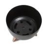 Doniczka Ø250 mm Mira Eco Recycled – Czarna – Lamela