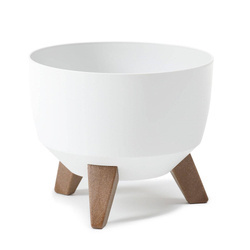 Doniczka Ø250 mm Mira Eco Recycled – Czarna – Lamela