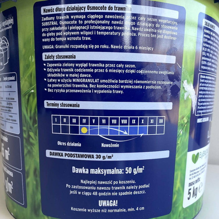 Nawóz Osmocote do trawnika 5 kg Substral