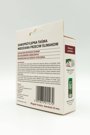Taśma miedziana odstraszająca ślimaki – 4 m Target
