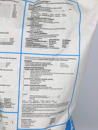 Terracottem 20 kg - nawóz z hydrożelem poprawiający właściwości gleby