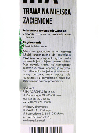 Shania 1 kg nasiona trawy do trawników zacienionych