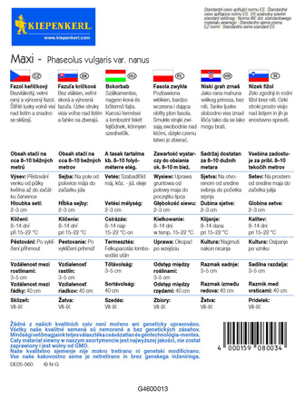 Fasola Zwykła Maxi – Kiepenkerl