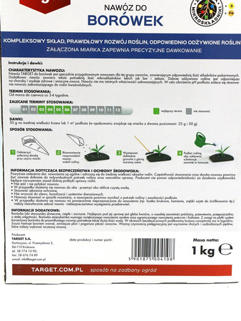 Nawóz do borówek z mikroelementami 1 kg