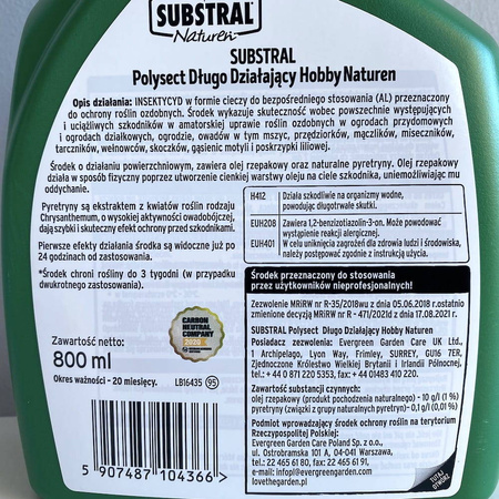 Polysect Naturen Spray Owadobójczy - Rośliny Ozdobne 800 ml