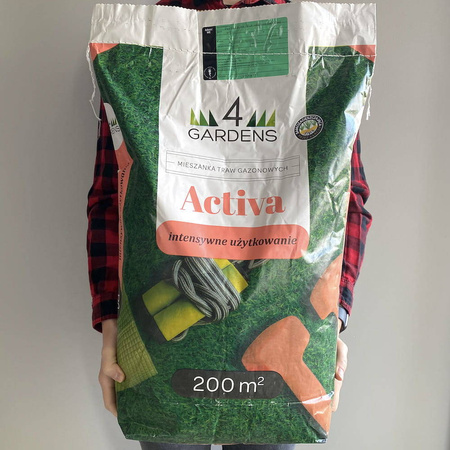 Mieszanka Traw Gazonowych Do Intensywnego Użytku – Activa – 5 kg 4Gardens
