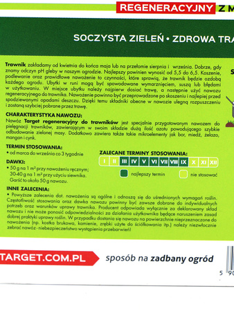 Nawóz do trawników regeneracyjny z mikroelementami 4 kg