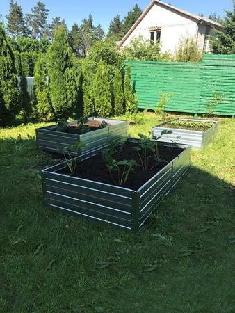 Podwyższona Grządka – 150x75x30 cm – Klasika Garden