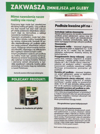 Podłoże pH- zakwasza i zmniejsza pH gleby TARGET