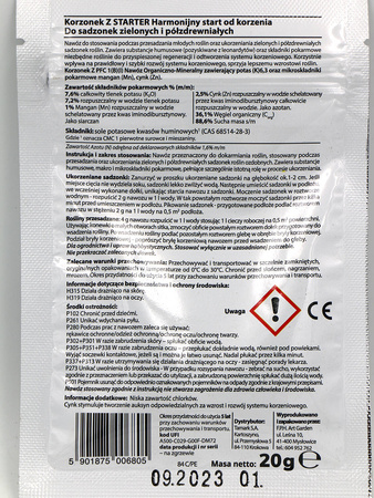 Korzonek Z 20 g ukorzeniacz w proszku do roślin zielonych