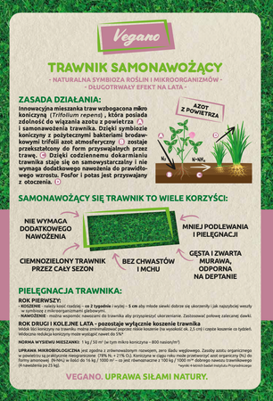 Nasiona trawy – Vegano – trawnik samonawożący – 10 kg Target