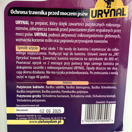 Urynal Do Traw - Ochrona Przed Moczem Psów 16 g / 950 ml Zielony Dom