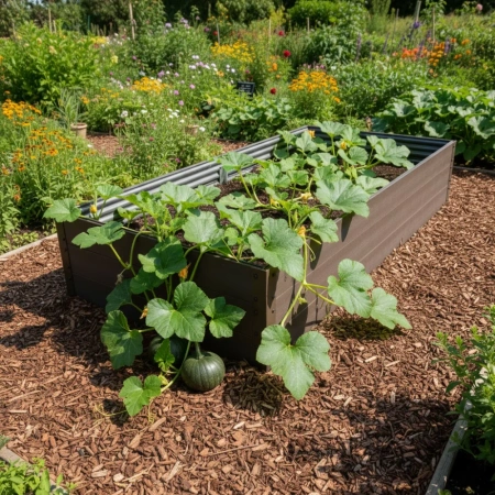 Podwyższona Grządka GPPS – Brązowa 150x75x30 cm – Klasika Garden
