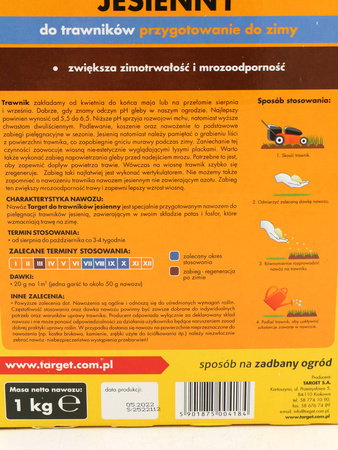Nawóz jesienny do trawników 1 kg