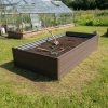 Podwyższona Grządka GPPS – Brązowa 150x75x30 cm – Klasika Garden