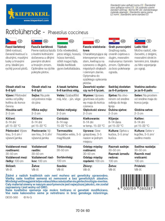 Fasola Wielokwiatowa 'Rotblühende' – Kiepenkerl