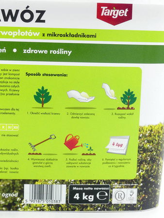 Nawóz z do bukszpanów i żywopłotów z mikroelementami 4 kg