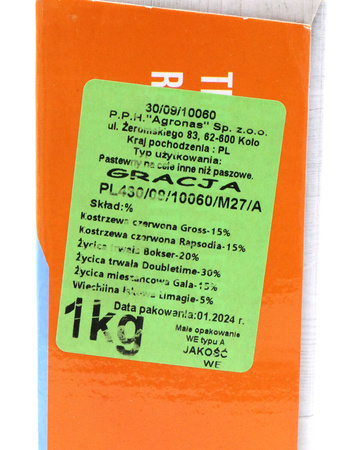 Hobby Gracja 1 kg nasiona trawy do trawników ozdobnych