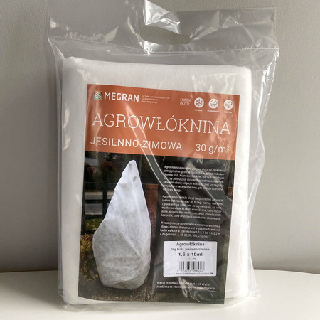 Agrowłóknina 30g/m2 jesienno-zimowa 1,60 m x 10 mb