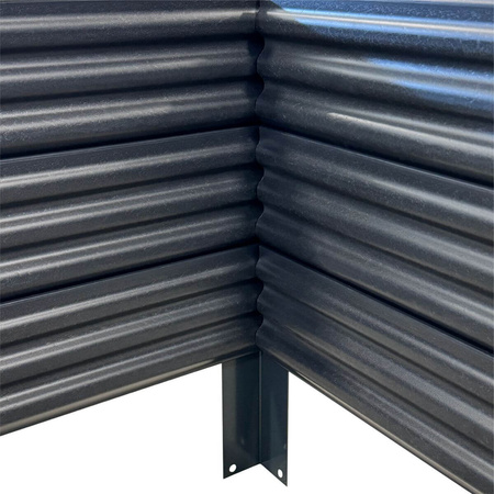 Podwyższona Grządka GPPS – Szara 150x75x30 cm – Klasika Garden