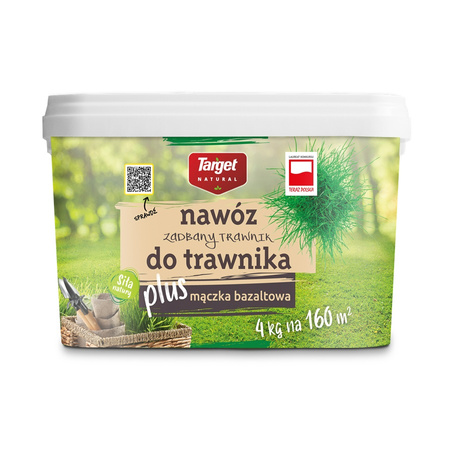 NAWÓZ ZADBANY TRAWNIK Z MĄCZKĄ BAZALTOWĄ 4 kg