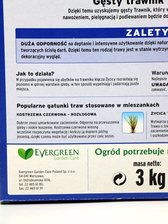 TRAWA Samo ZAGĘSZCZAJĄCA SPORTOWA 3 kg SUBSTRAL