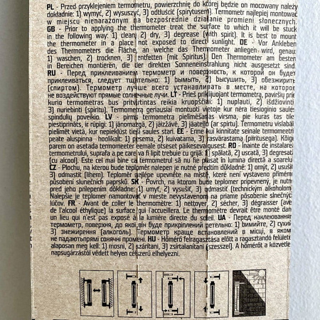 Termometr Zaokienny 27 x 7x 3 CM