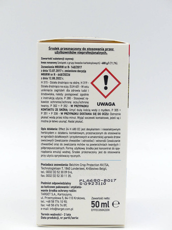 Effect24h 680 EC zwalcza mech na podjazdach i chodnikach 50 ml Target