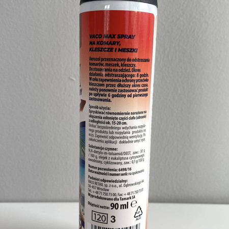 Spray na komary, kleszcze i meszki 90 ml Max
