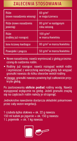 Nawóz długo działający do róż 850 g Compo