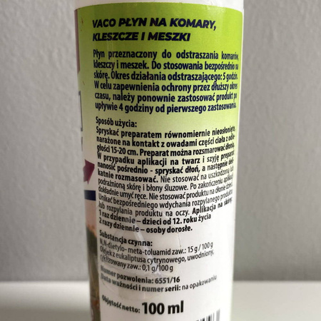 Płyn na komary, kleszcze i meszki 100 ml