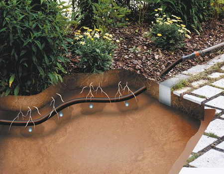 Linia kroplująca do rzędów roślin – zestaw L – 50 m Gardena