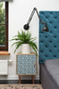 Doniczka Ø250 mm Mira Eco Recycled – Czarna – Lamela