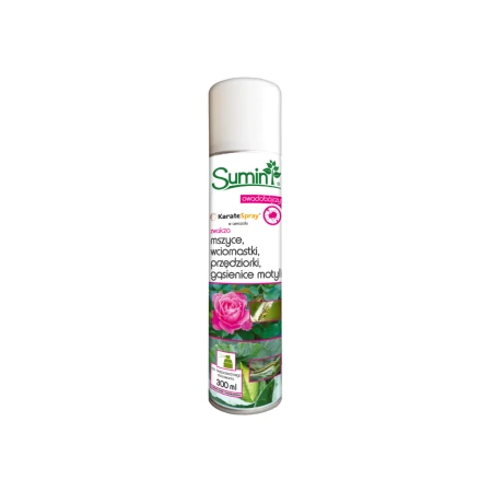 Karate Spray Aerozol Zwalcza Mszyce, Wciornastki, Przędziorki i Gąsienice Motyli 300 ml