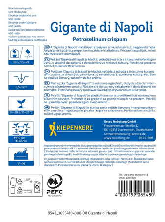 Pietruszka Gigante D Italia - Kiepenkerl