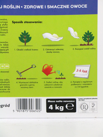 Nawóz do borówek z mikroelementami 4 kg